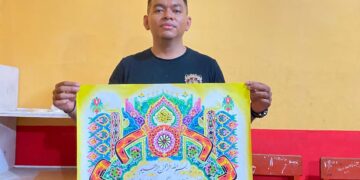 Anggota Polda Maluku Ini Raih Juara I Kaligrafi MTQ Provinsi, Siap Melaju ke Tingkat Nasional​