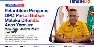 Pelantikan Pengurus DPD Partai Golkar Maluku Ditunda, Anos Yermias: Menunggu Jadwal Resmi dari DPP