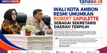 Wali Kota Ambon Resmi Umumkan Robert Sapulette sebagai Sekretaris Daerah Terpilih