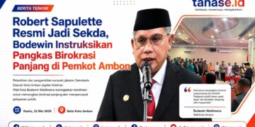 Robert Sapulette Resmi Jadi Sekda, Bodewin Instruksikan Pangkas Birokrasi Panjang di Pemkot Ambon