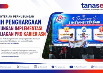 Kemenhub Raih Peringkat Kedua Penghargaan Kebijakan Pro-Karier ASN dari BKN