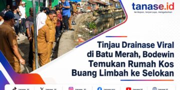 Tinjau Drainase Viral di Batu Merah, Bodewin Temukan Rumah Kos Buang Limbah ke Selokan