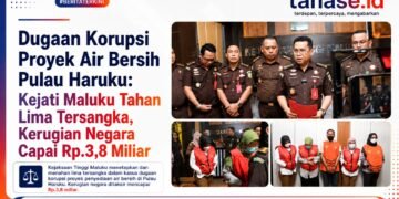 Dugaan Korupsi Proyek Air Bersih Pulau Haruku: Kejati Maluku Tahan Lima Tersangka, Kerugian Negara Capai Rp3,8 Miliar