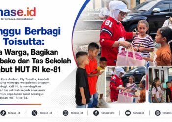 Minggu Berbagi Ely Toisutta: Sapa Warga, Bagikan Sembako dan Tas Sekolah Sambut HUT RI ke-81