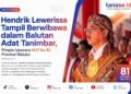 Hendrik Lewerissa Tampil Berwibawa dalam Balutan Adat Tanimbar, Pimpin Upacara HUT ke-81 Provinsi Maluku
