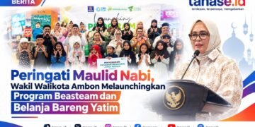 Peringati Maulid Nabi, Wakil Walikota Ambon Melaunchingkan Program Beasteam dan Belanja Bareng Yatim
