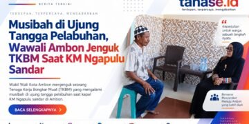 Musibah di Ujung Tangga Pelabuhan, Wawali Ambon Jenguk TKBM Saat KM Ngapulu Sandar