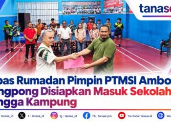 Abas Rumadan Pimpin PTMSI Ambon, Pingpong Disiapkan Masuk Sekolah hingga Kampung