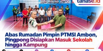 Abas Rumadan Pimpin PTMSI Ambon, Pingpong Disiapkan Masuk Sekolah hingga Kampung
