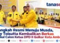 Langkah Resmi Menuju Musda, Ely Toisutta Kembalikan Berkas Bakal Calon Ketua DPD II Golkar Kota Ambon